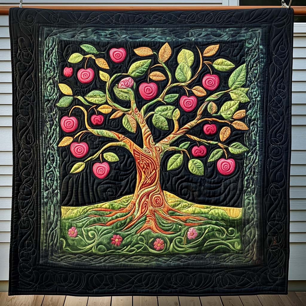 Divine Roots Quilted Blanket - Throw (55" x 60")