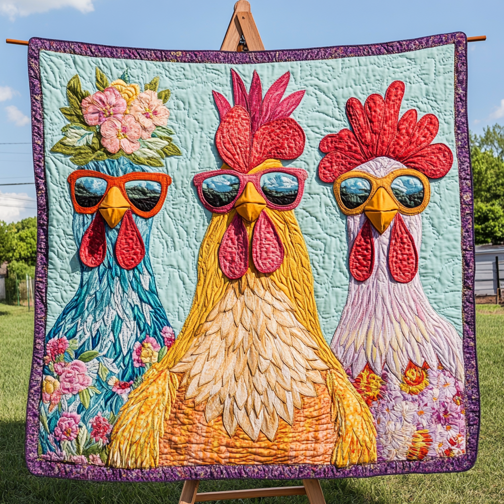 Down on the Farm Quilted Blanket - Throw (55" x 60")
