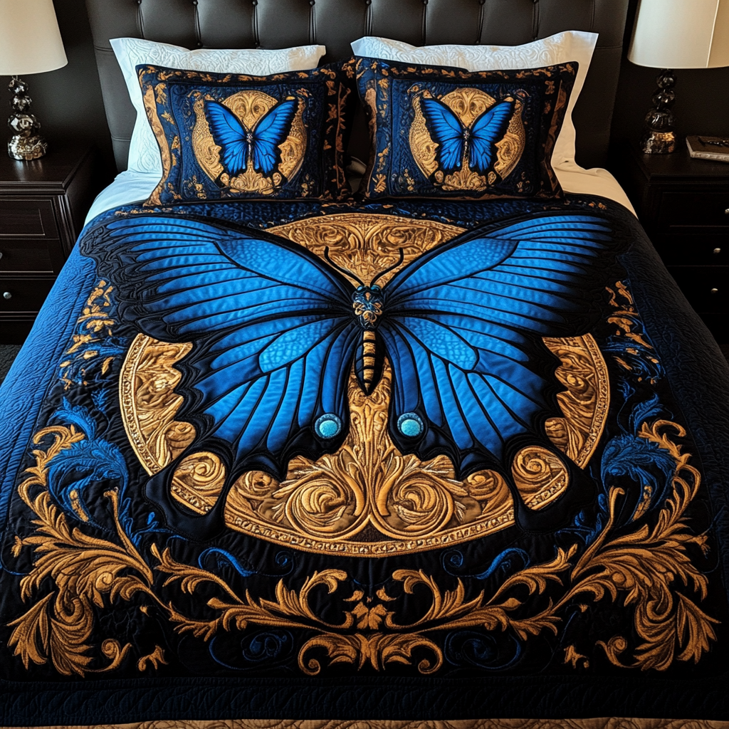 Dream Flight 3-Piece Quilted Bedding Set - Single (59" x 70")