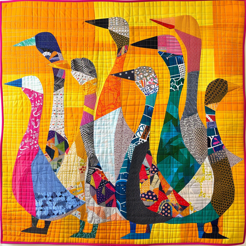 Duck Leisure Time Quilted Blanket - Throw (55" x 60")
