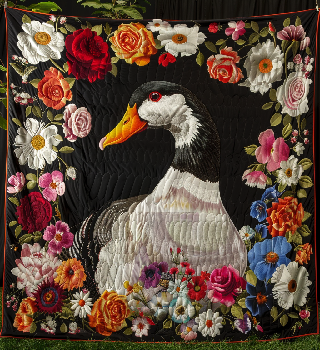 Duck Majesty Quilted Blanket - Throw (55" x 60")