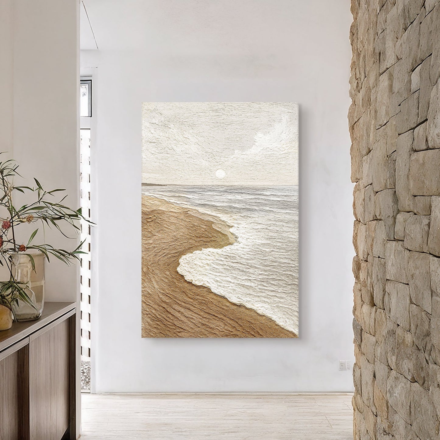 Calm Shoreline Abstract Wall Art