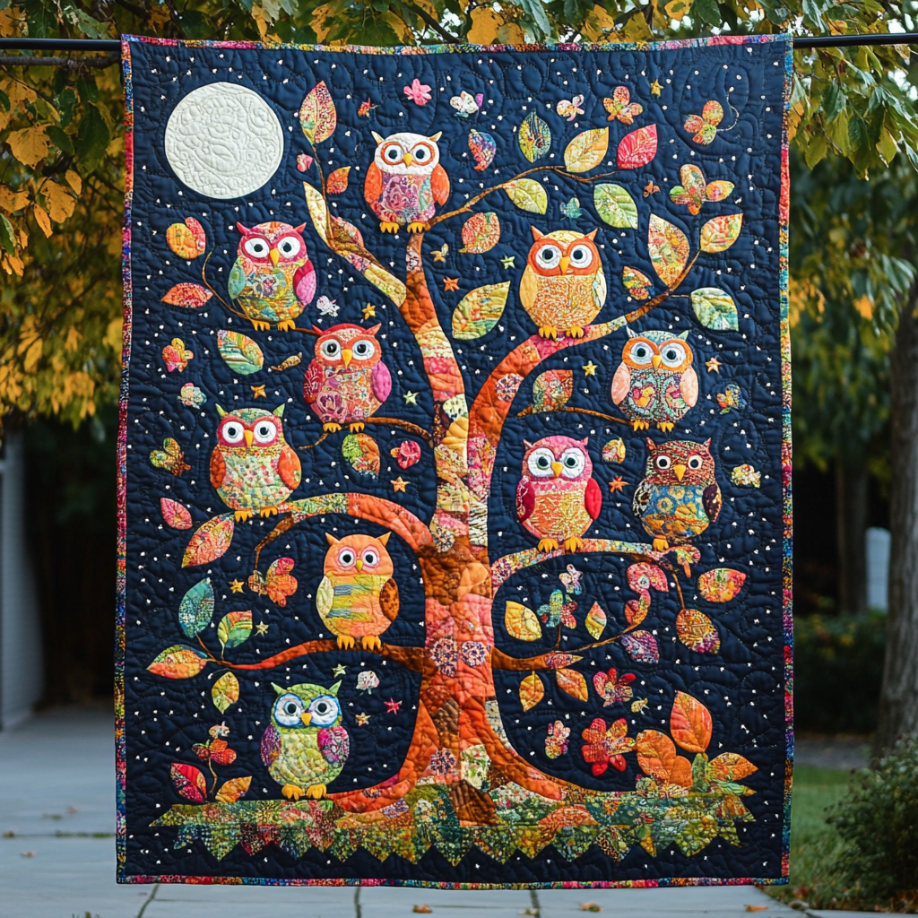 Enchanted Eyries Quilted Blanket - Throw (55" x 60")