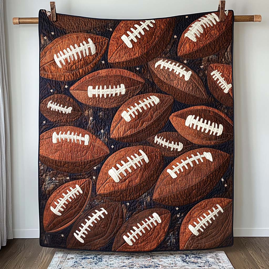 Endzone Warriors Quilted Blanket - Throw (55" x 60")