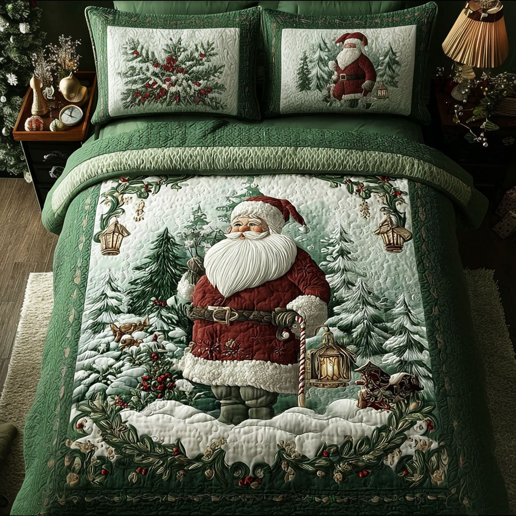 Evergreen Blessing 3-Piece Quilted Bedding Set - Single (59" x 70")