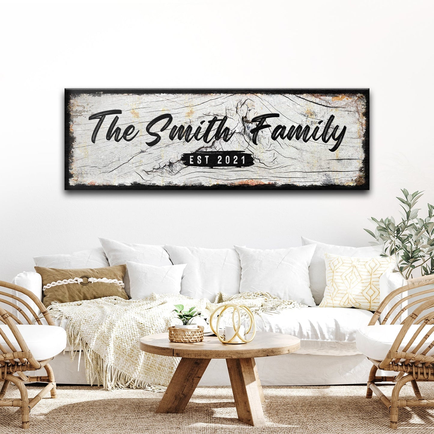 Family Name Sign - Wood Sign II