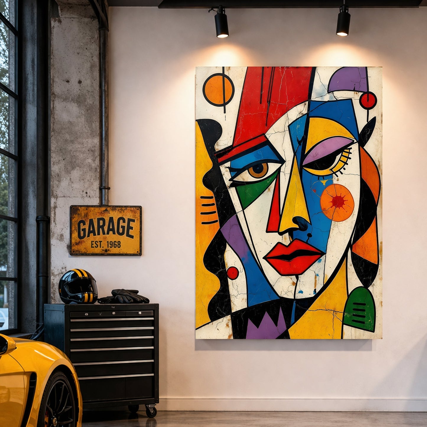 Modern Abstract Face Expression