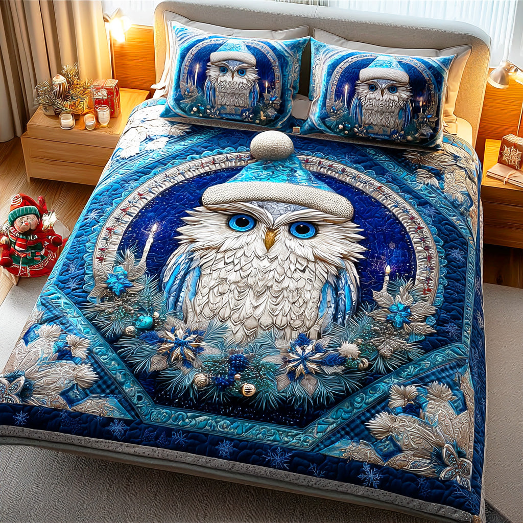 Frostwing Sentinel 3-Piece Quilted Bedding Set - Single (59" x 70")