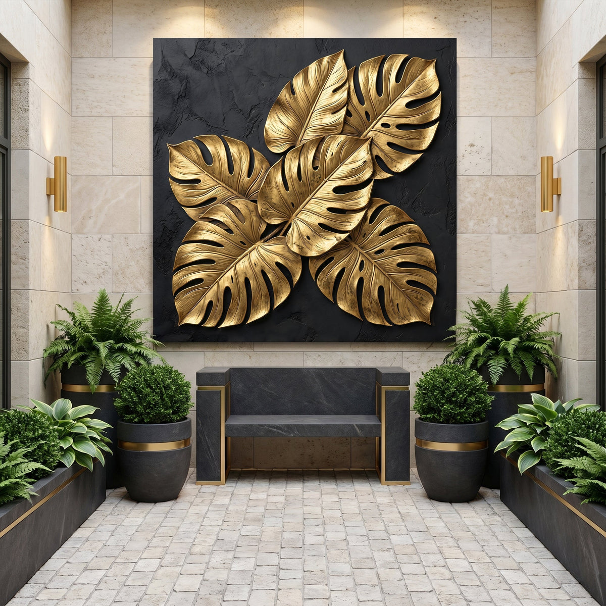 Gold Leaf - 40"x40" - canvas