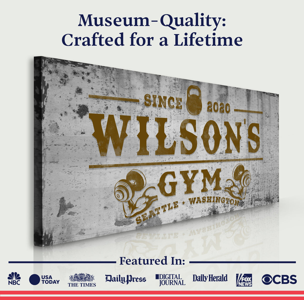 Gym Sign XV - canvas