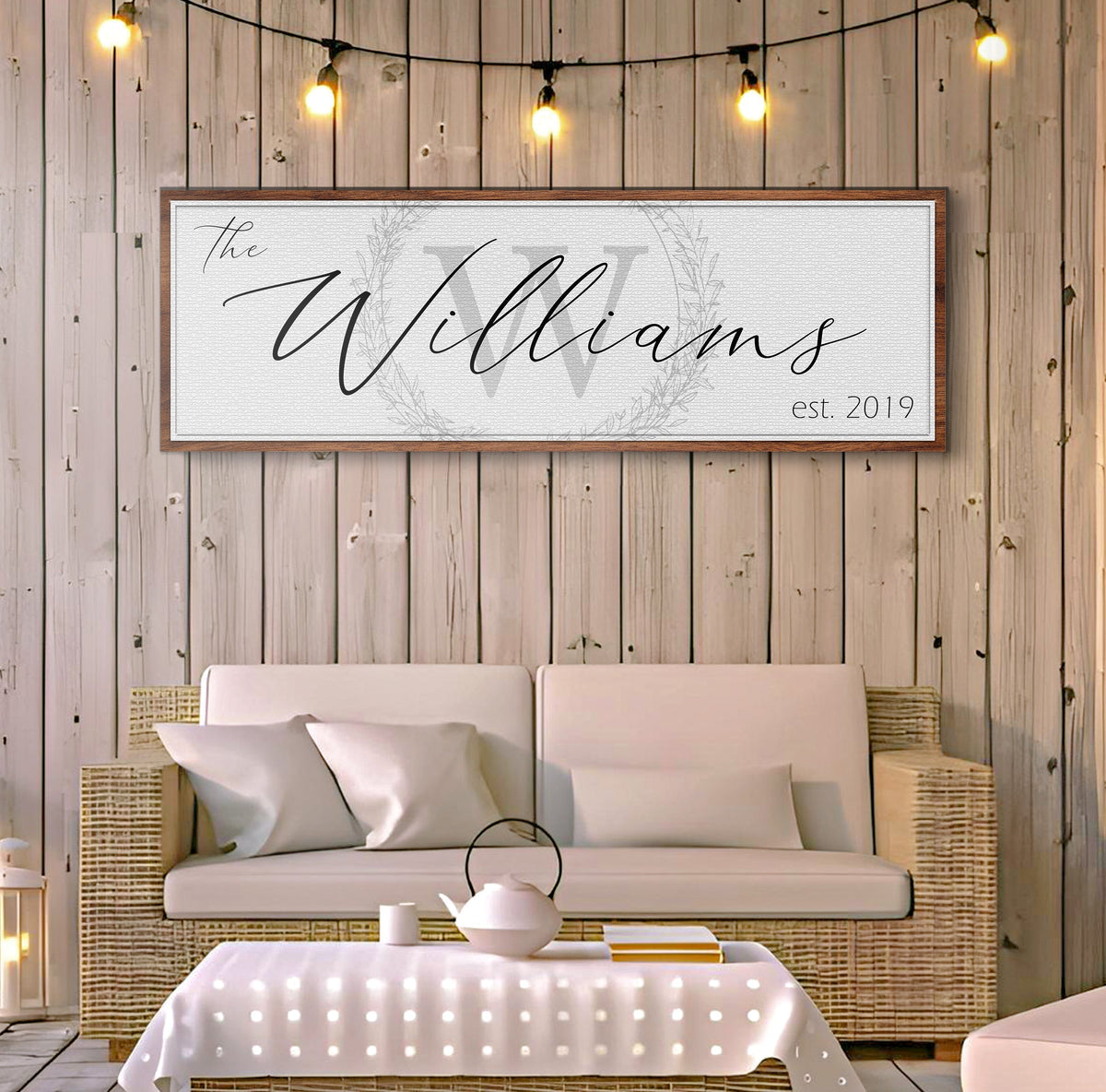 Family Sign - canvas