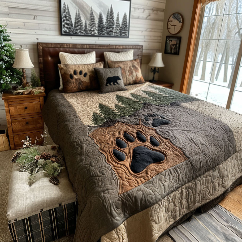 Hearthside Wilderness 3-Piece Quilted Bedding Set - Single (59" x 70")