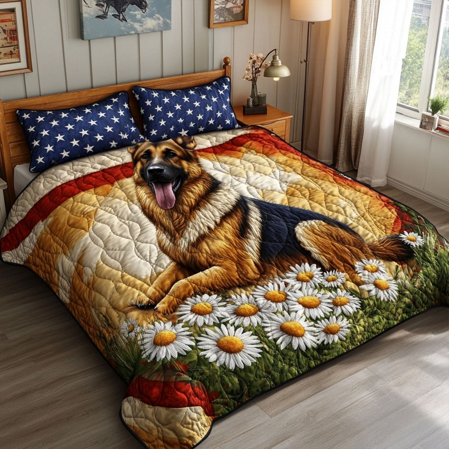 Heroic Hound 3-Piece Quilted Bedding Set - Single (59" x 70")