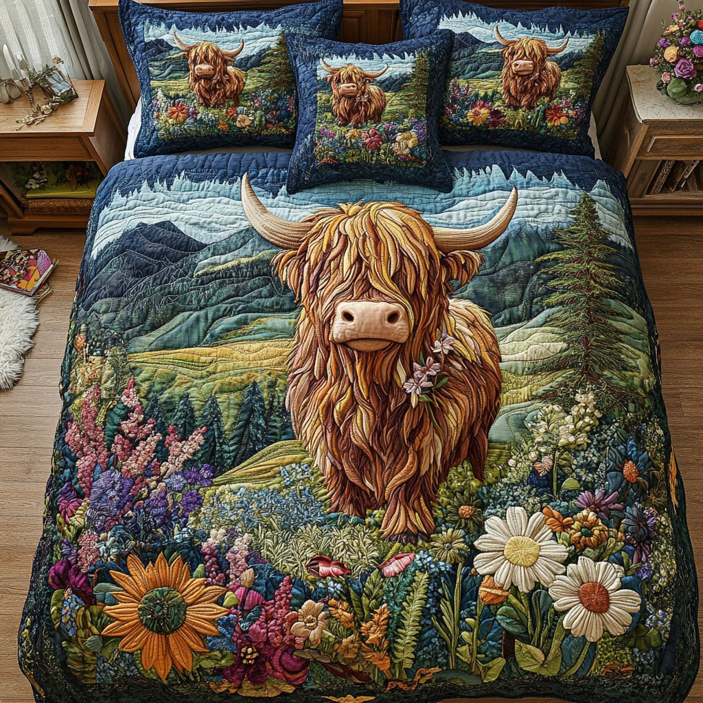 Highland Dream 3-Piece Quilted Bedding Set - Single (59" x 70")