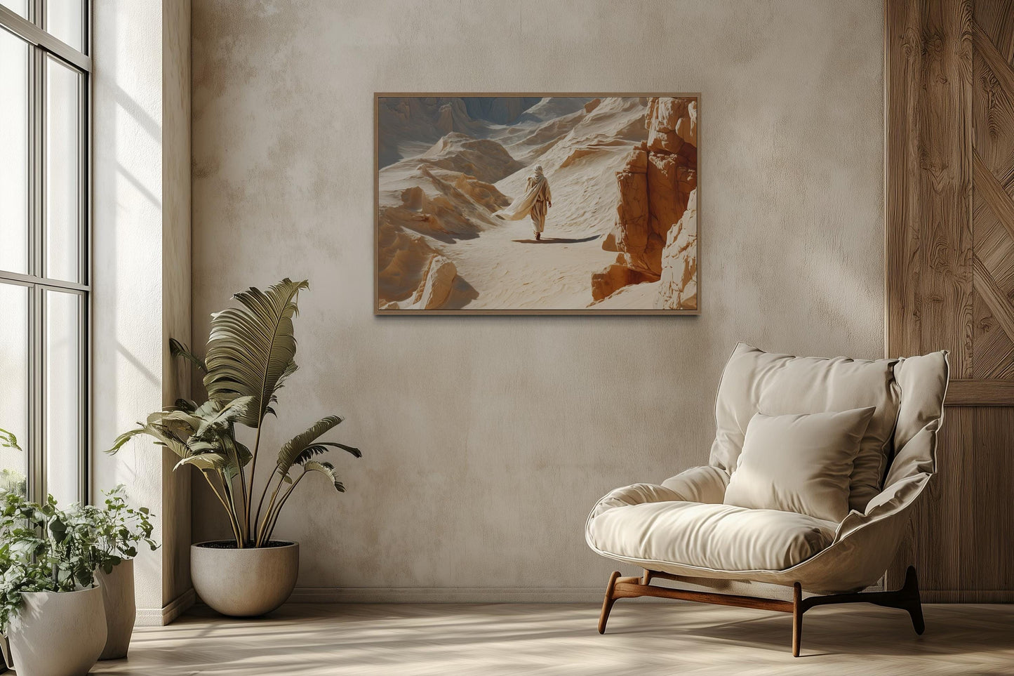 Jesus Walking in the Desert Wall Art