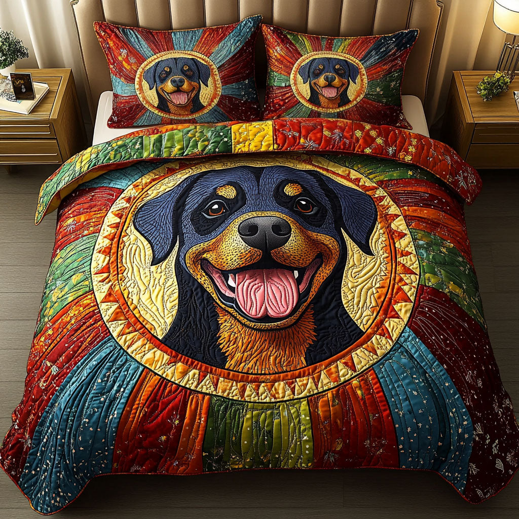 Joyful Guardian 3-Piece Quilted Bedding Set - Single (59" x 70")