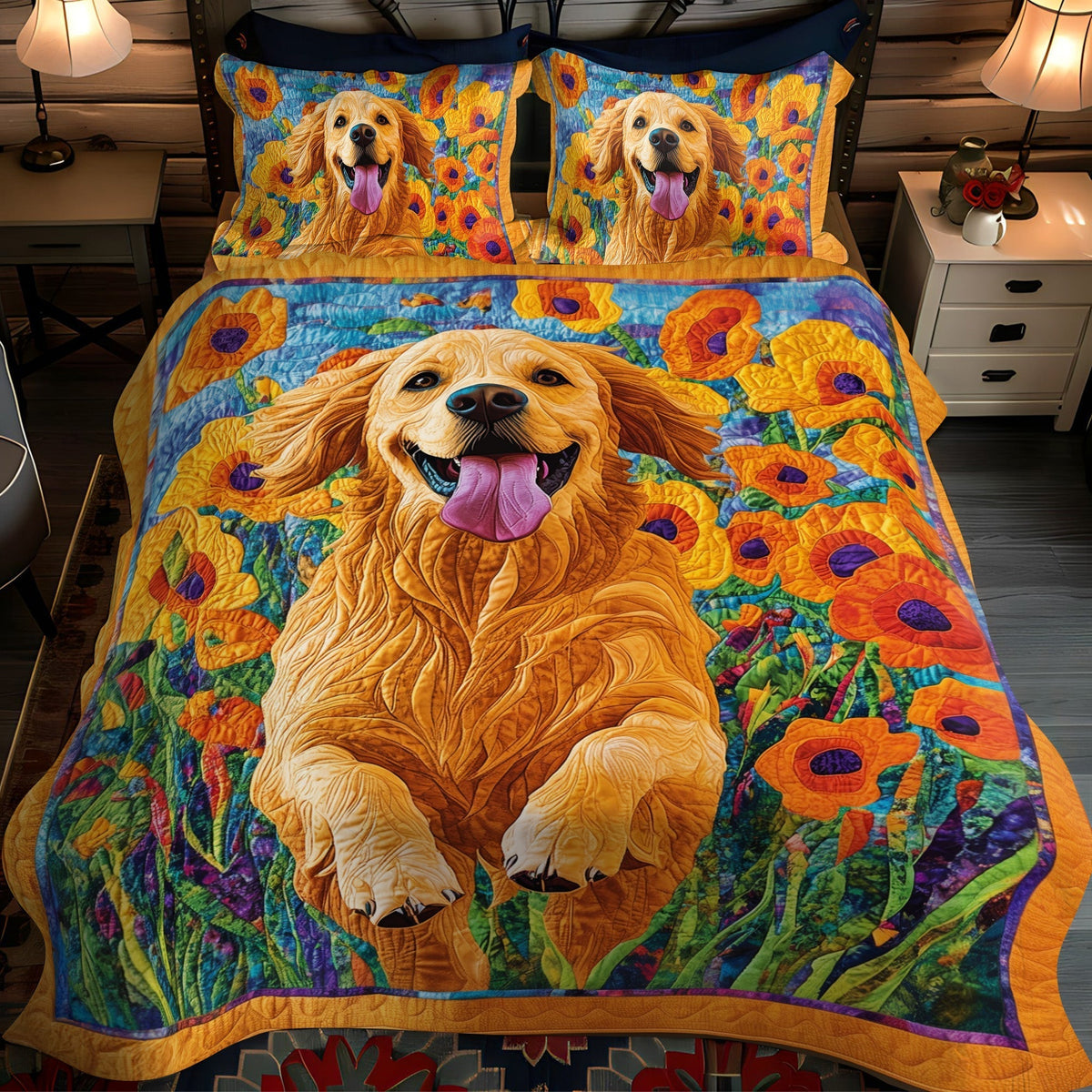 Loyal Friend 3-Piece Quilted Bedding Set - Single (59" x 70")