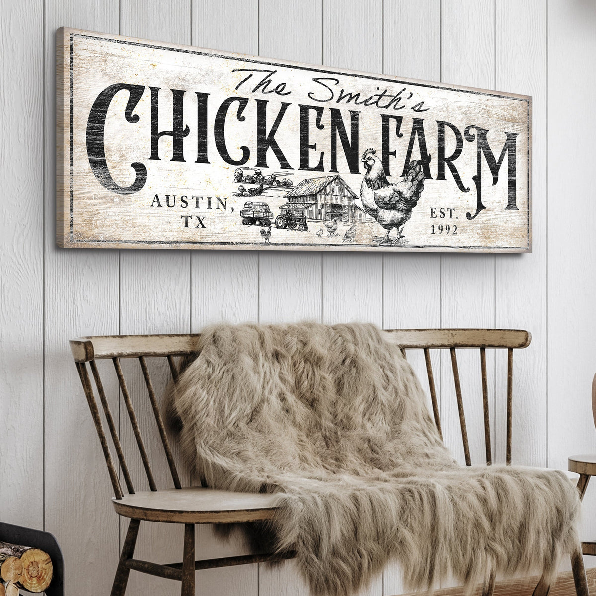 Chicken Farm Farmhouse Sign II
