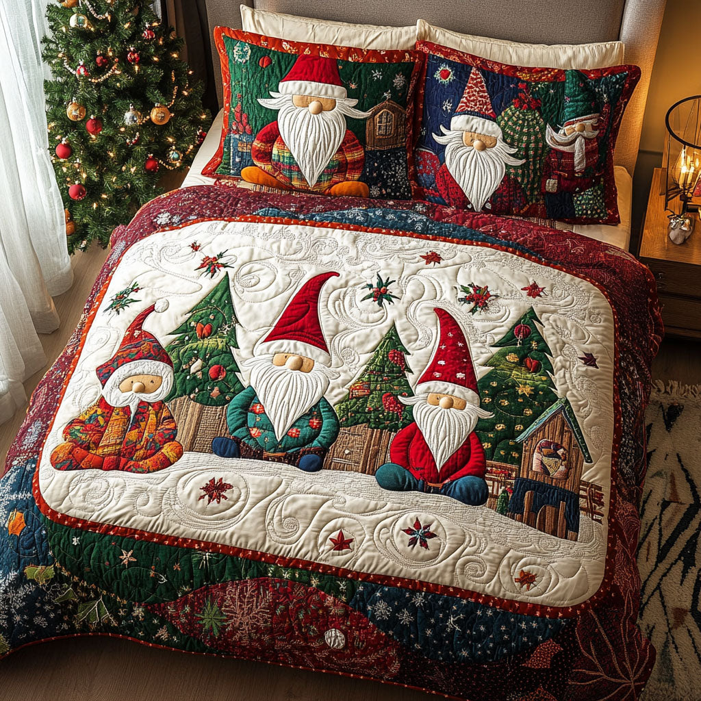 Merry Twinkle 3-Piece Quilted Bedding Set - Single (59" x 70")