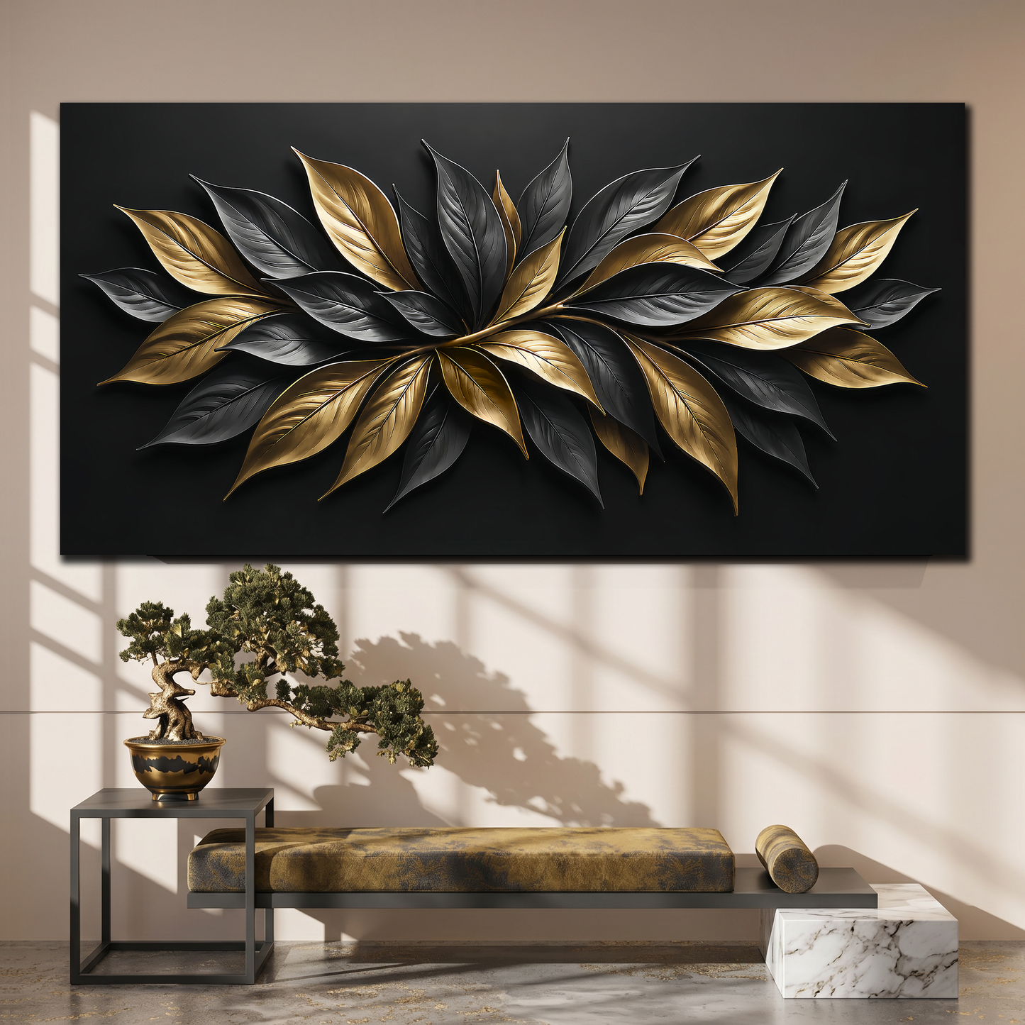 Midnight Golden Petals