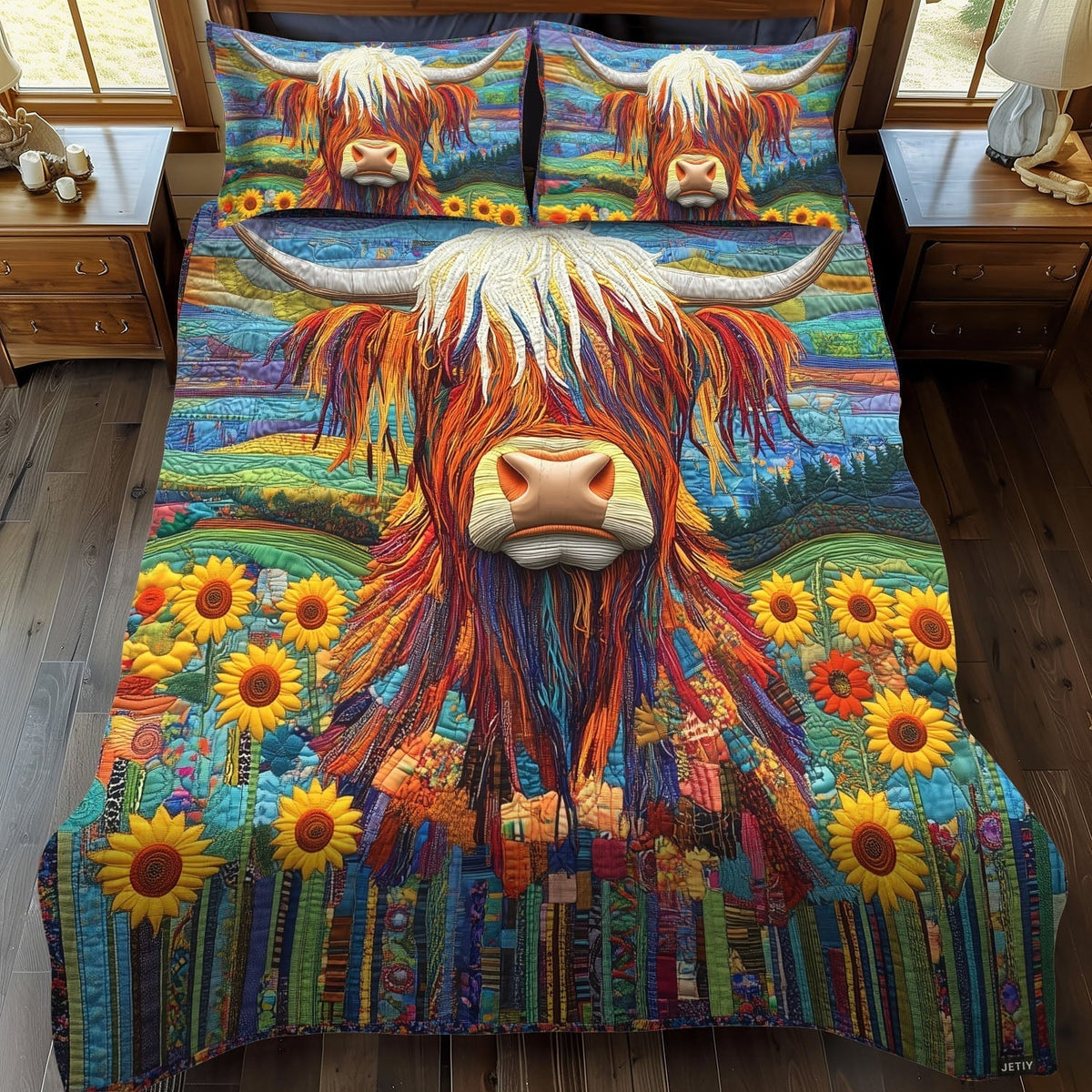 Mountain Meadows 3-Piece Quilted Bedding Set - Single (59" x 70")