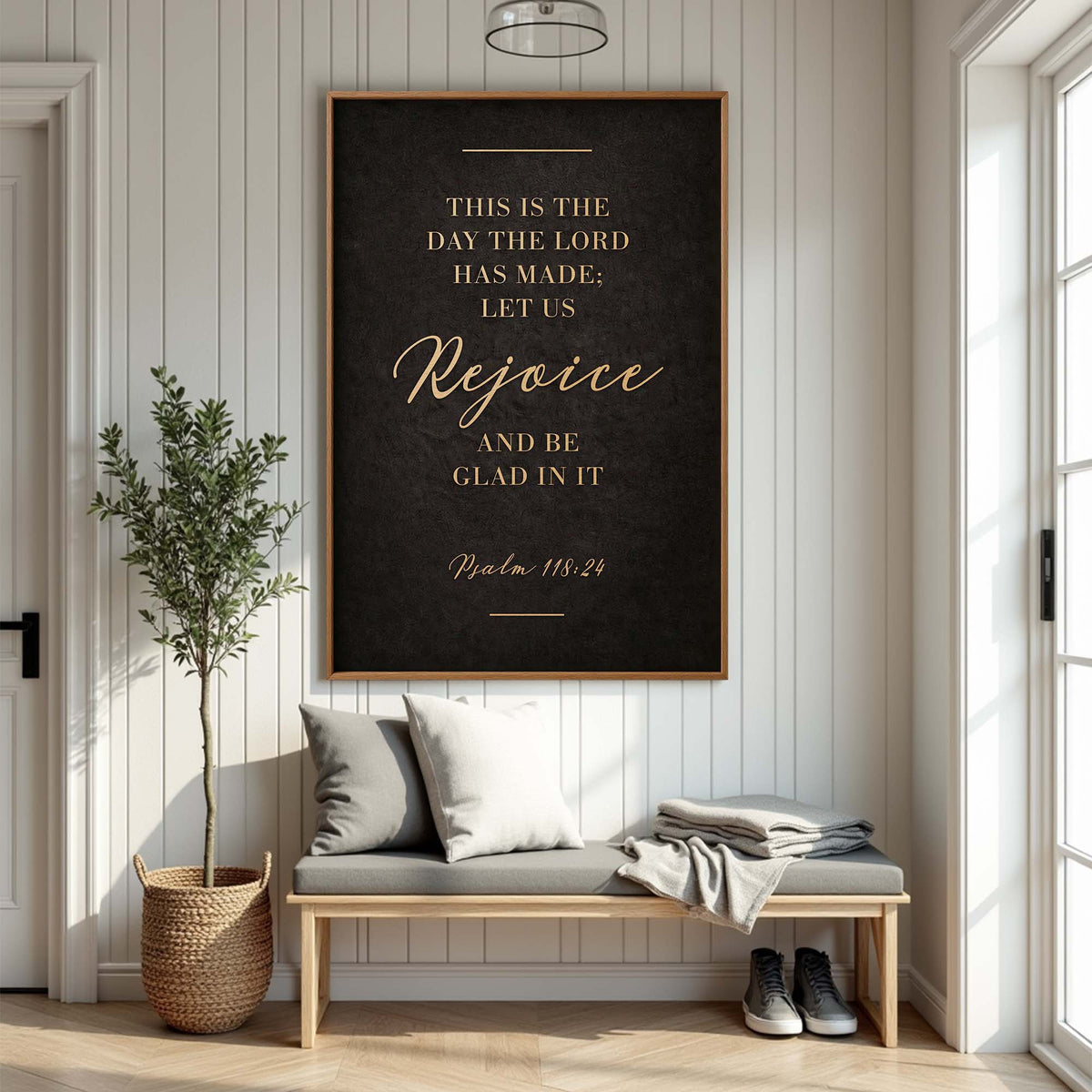 This Is The Day - Psalm 118:24 Bible Verse Sign