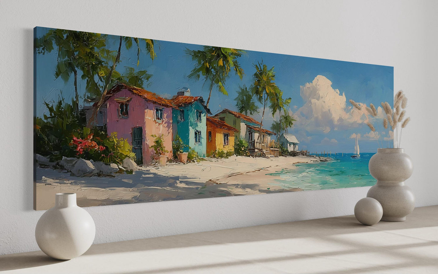 Nassau Bahamas Beach Long Horizontal Wall Art