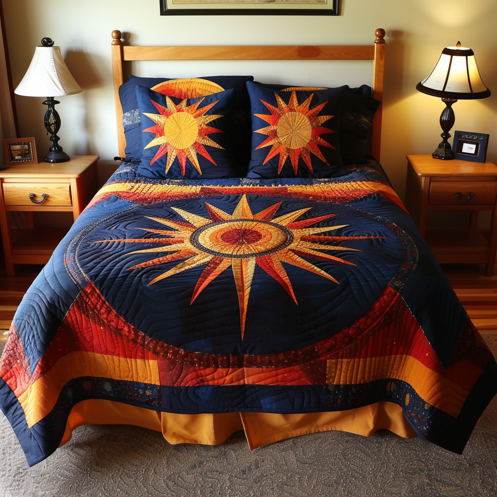 Native Sun 3-Piece Quilted Bedding Set - Single (59" x 70")