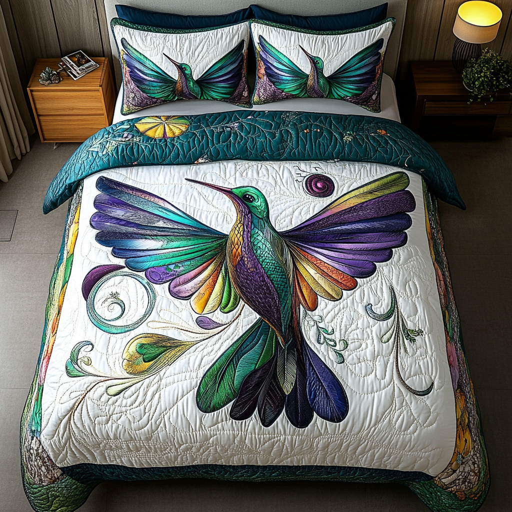 Nectar Dancer 3-Piece Quilted Bedding Set - Single (59" x 70")