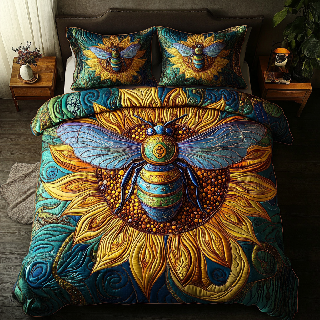 Nectar Dream 3-Piece Quilted Bedding Set - Single (59" x 70")
