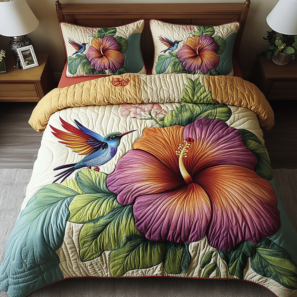 Nectar Dreams 3-Piece Quilted Bedding Set - Single (59" x 70")
