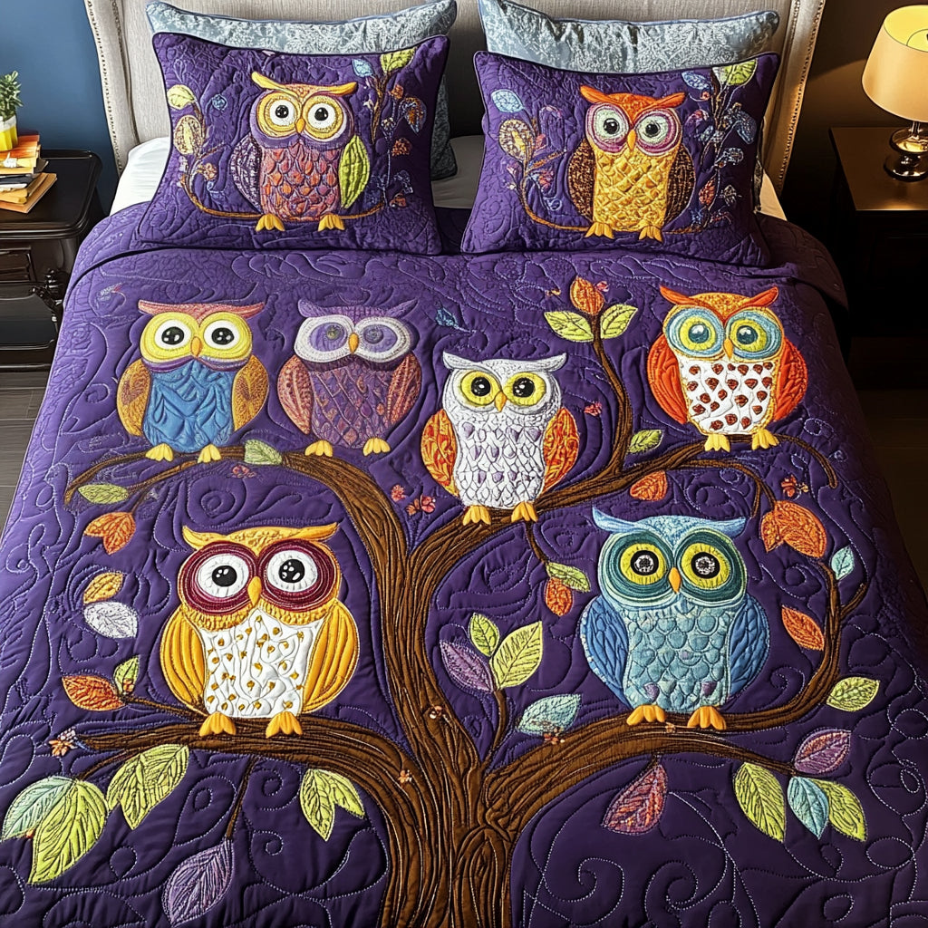 Night Watch 3-Piece Quilted Bedding Set - Single (59" x 70")