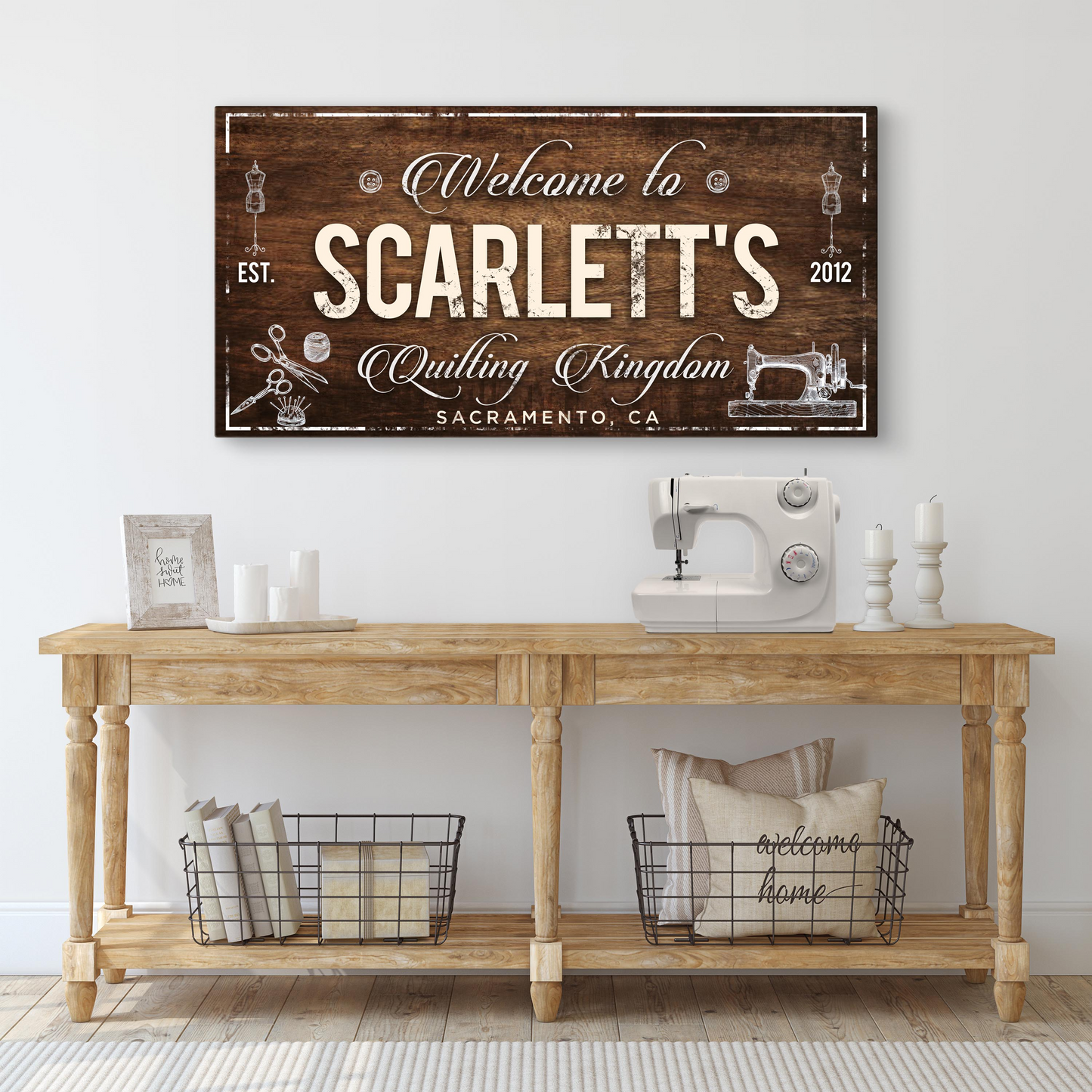 Welcome to Quilting Kingdom Sign