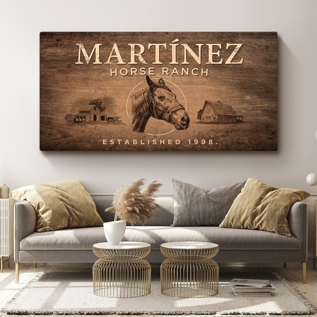 Vintage Horse Ranch Sign VI