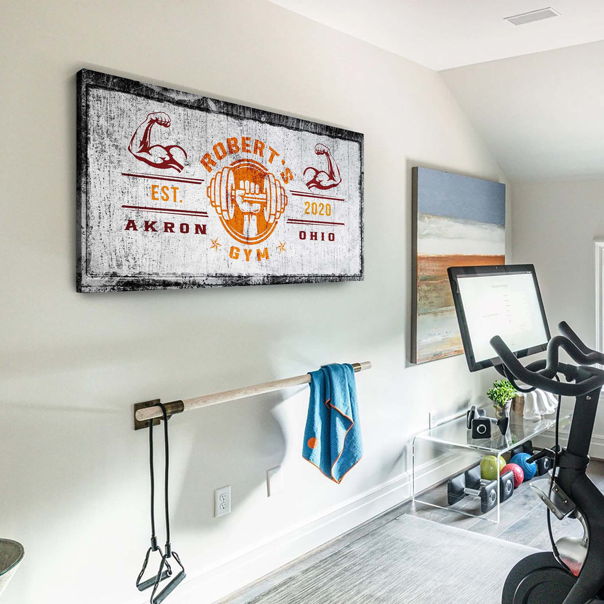 Gym Sign V - canvas