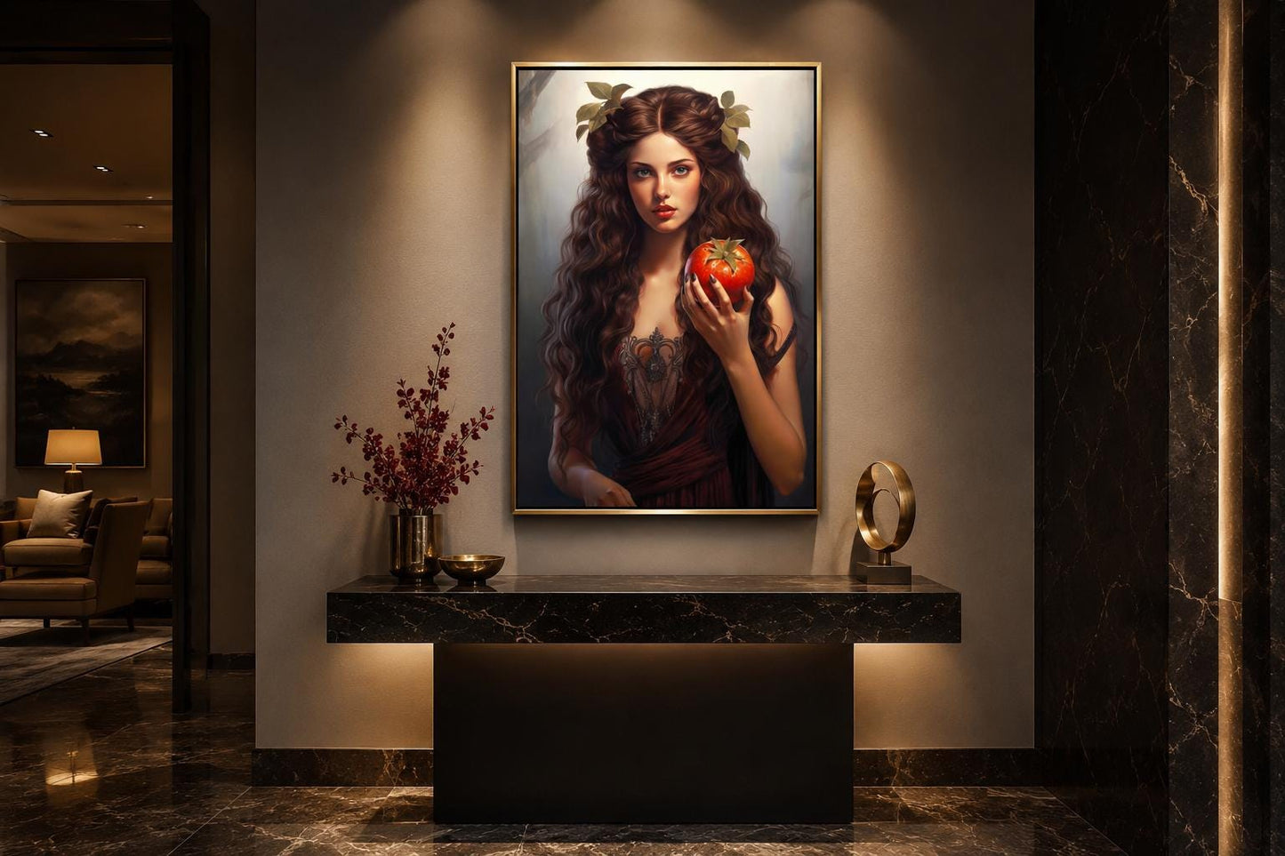 Persephone Greek Goddess Canvas Wall Art
