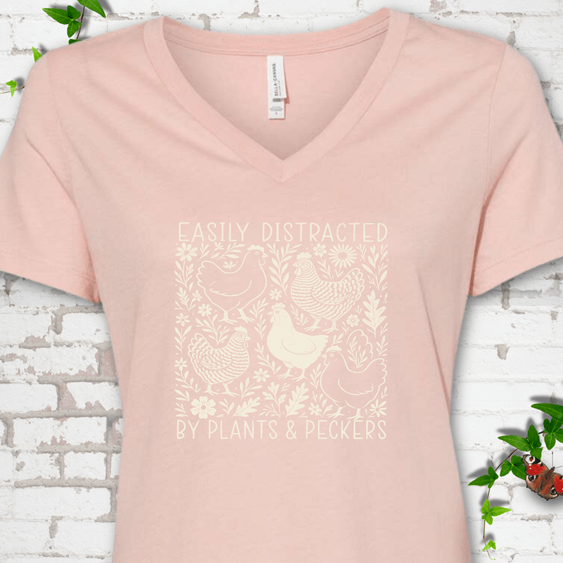 Plants & Peckers V-Neck T-Shirt