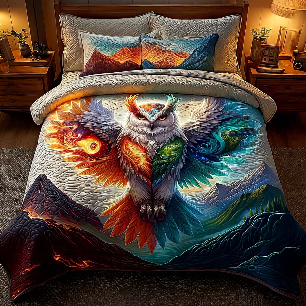 Powerful Wings 3-Piece Quilted Bedding Set - Single (59" x 70")