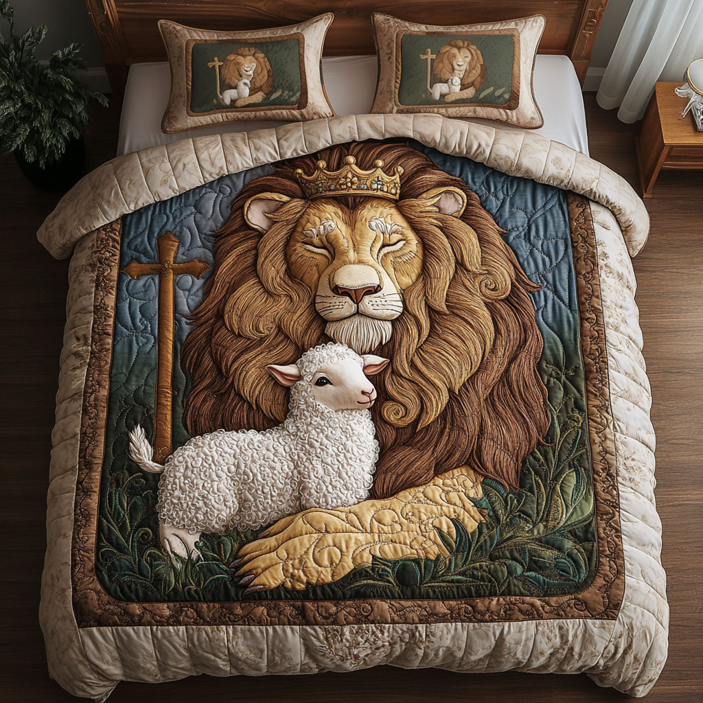 Royal Guardian 3-Piece Quilted Bedding Set - Single (59" x 70")