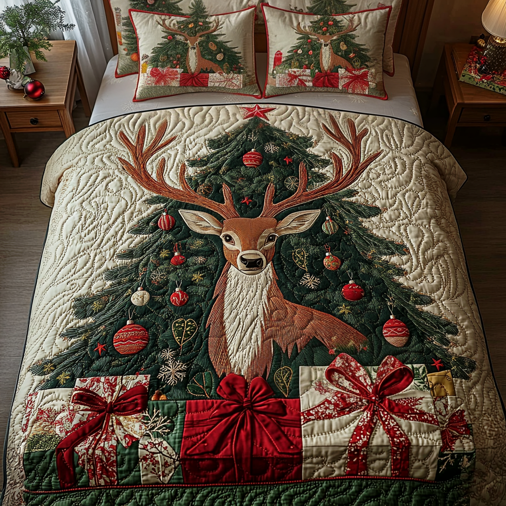 Rustic Retreat 3-Piece Quilted Bedding Set - Single (59" x 70")