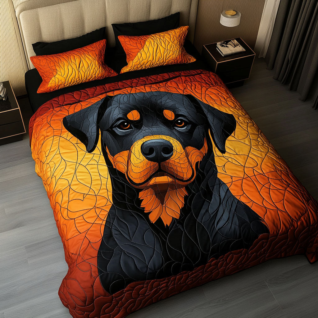 Rustic Rott 3-Piece Quilted Bedding Set - Single (59" x 70")