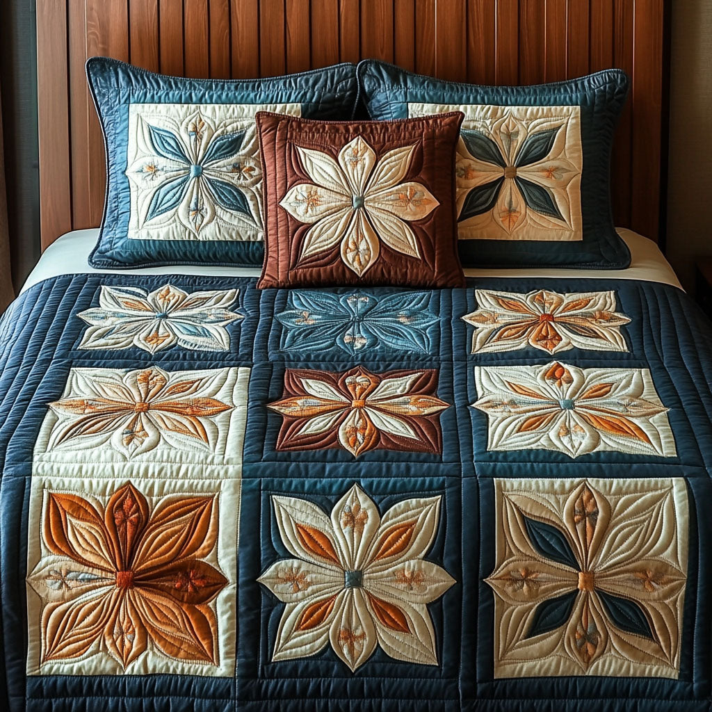 Sacred Balance 3-Piece Quilted Bedding Set - Single (59" x 70")