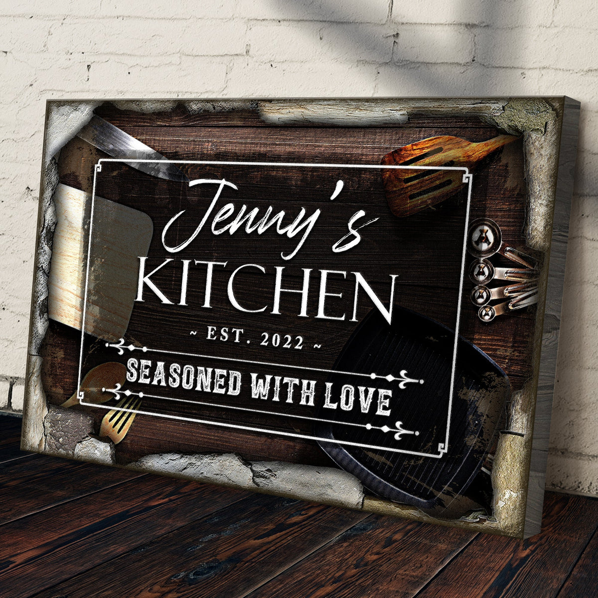 Seasoned With Love Kitchen Sign II