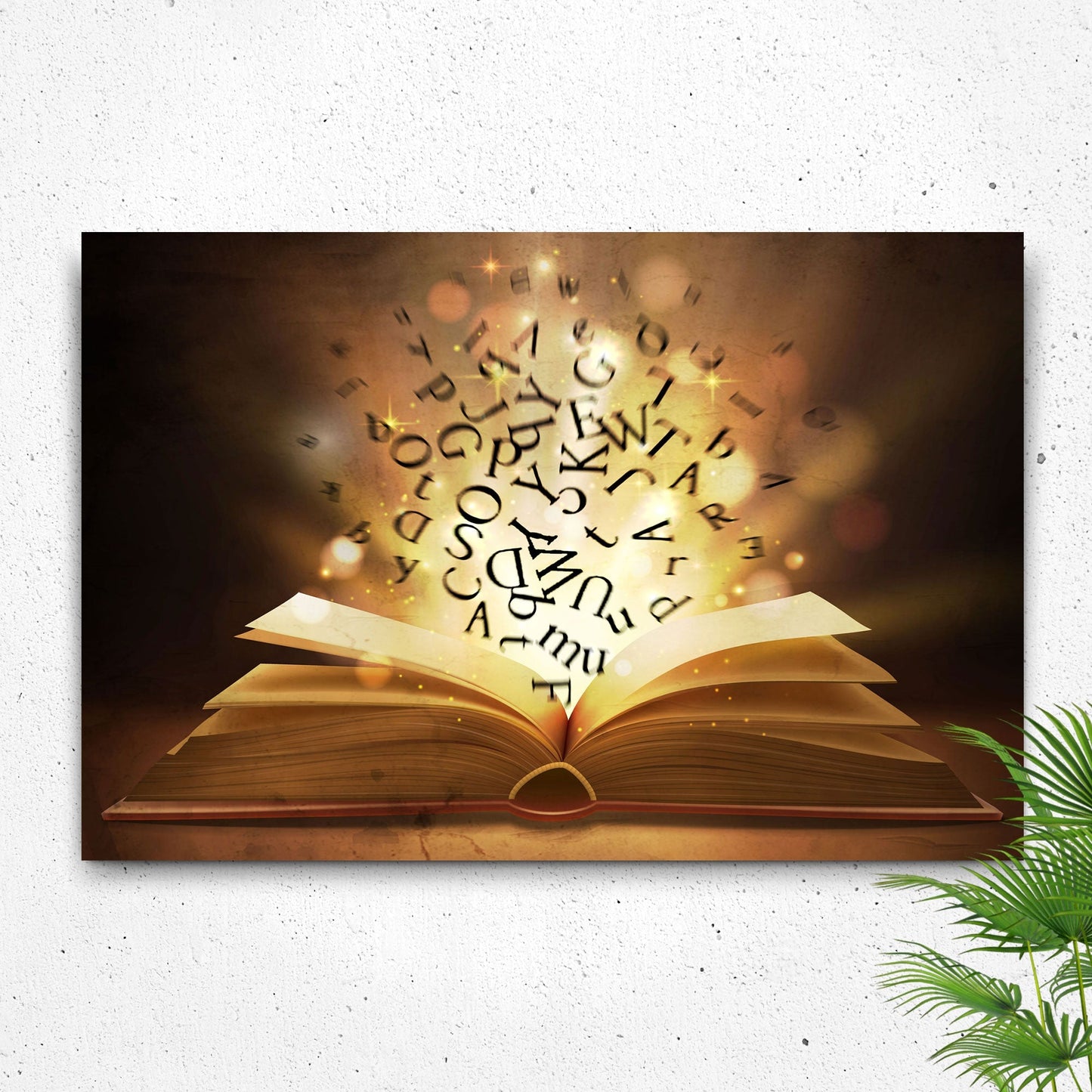 Decor Elements Book Magical Canvas Wall Art