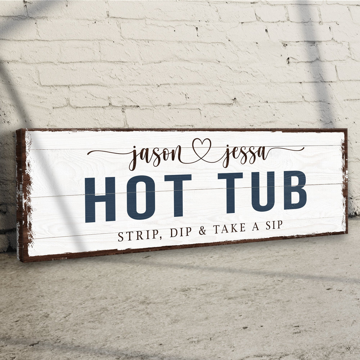 Hot Tub Sign - canvas