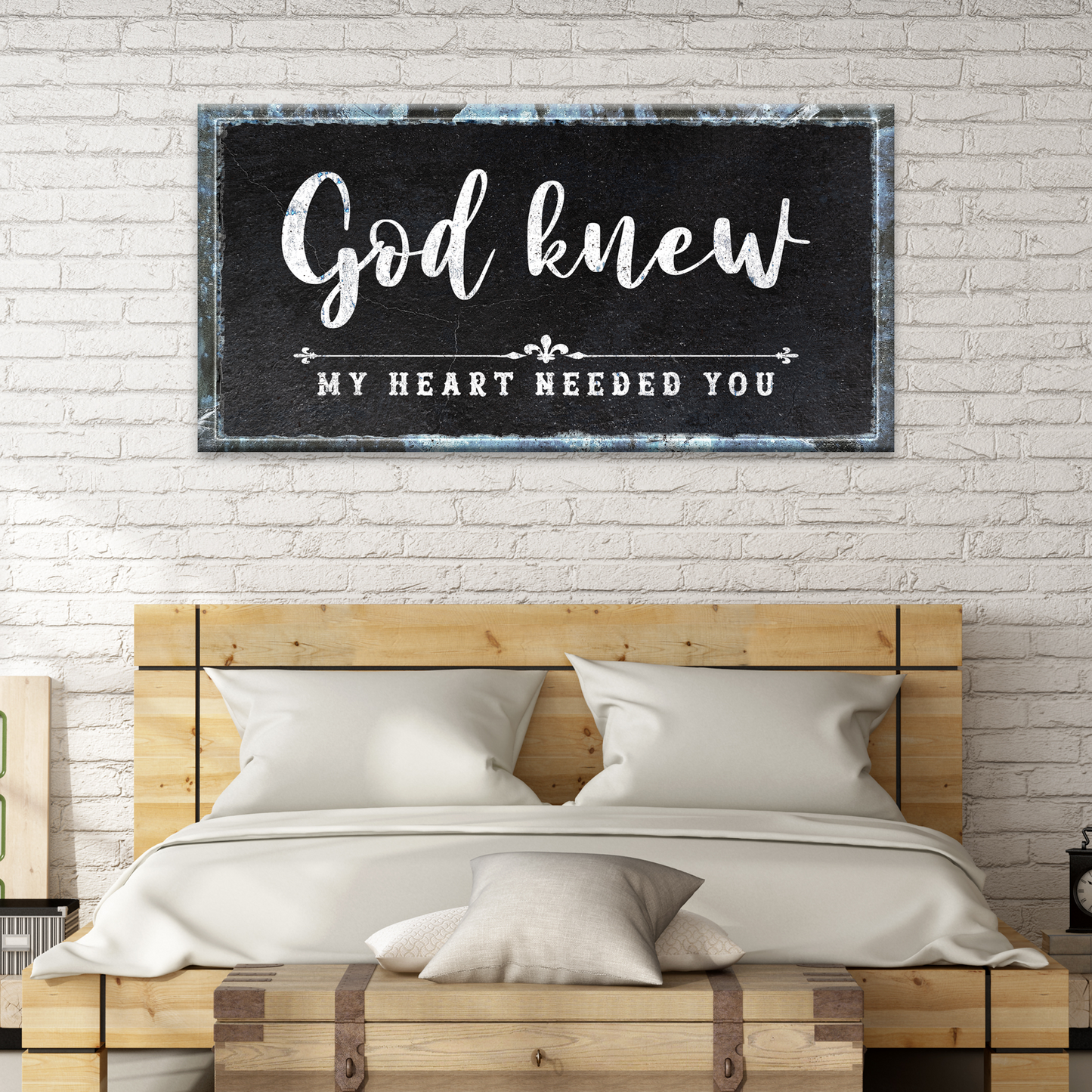 God Knew Sign - canvas