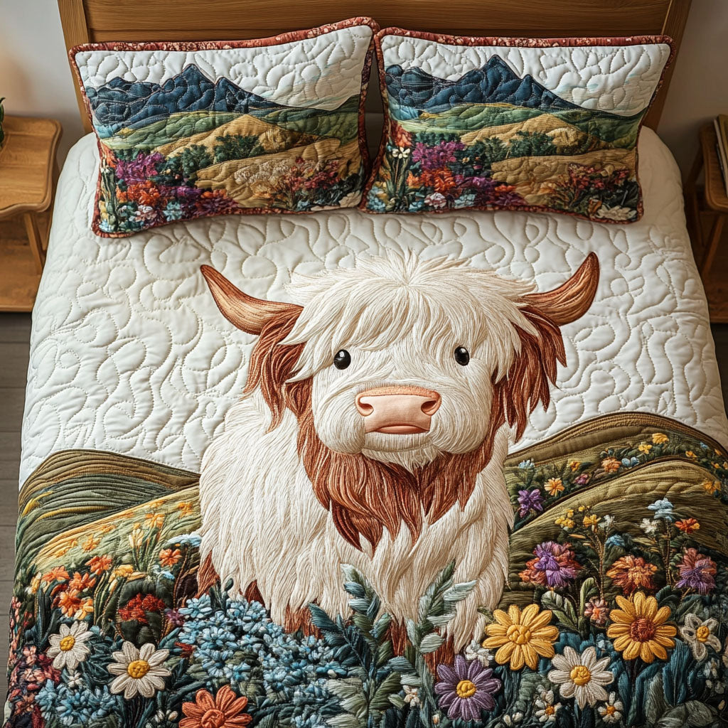 The Highland Dreamer 3-Piece Quilted Bedding Set - Single (59" x 70")