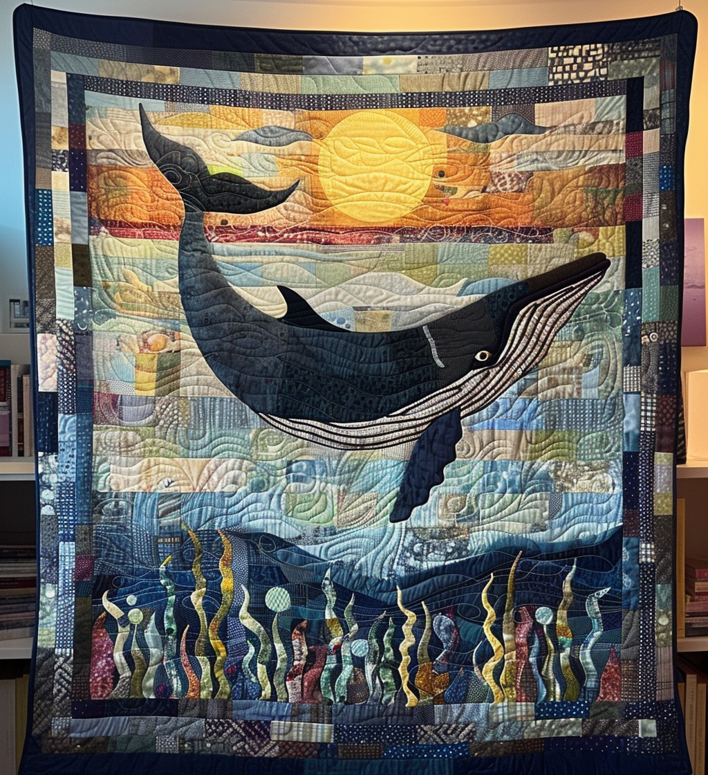 Twilight Tail Dance Quilted Blanket - Throw (55" x 60")