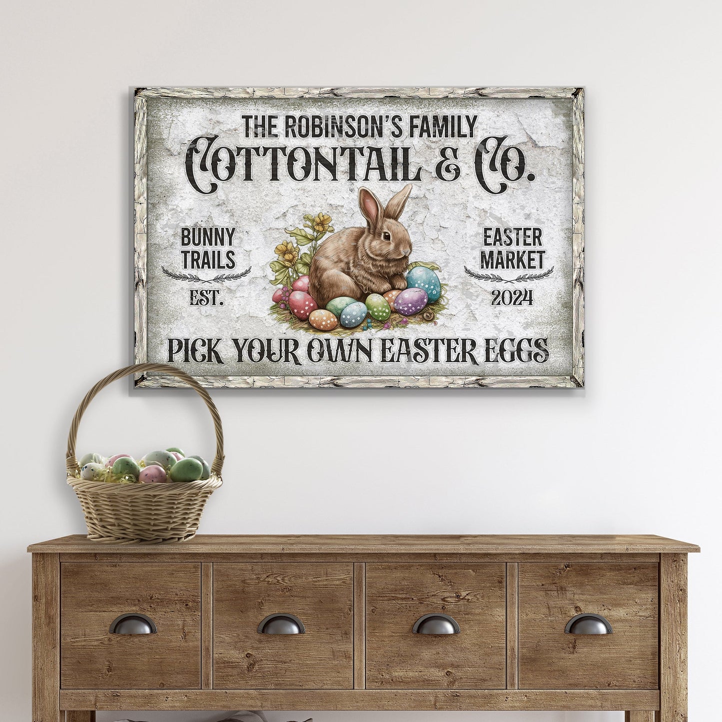 Vintage Easter Sign