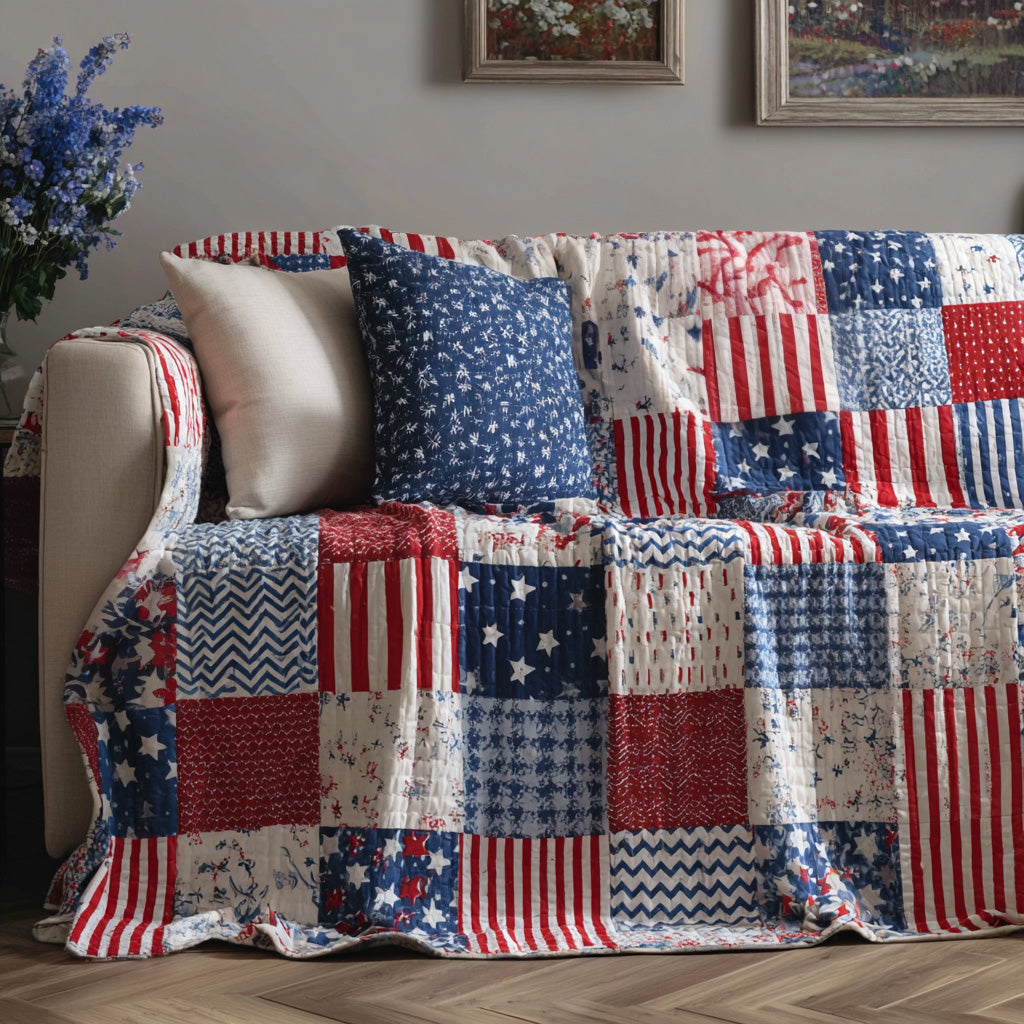 Vintage Stars Quilted Blanket - Baby (30" x 40") - Pack 1